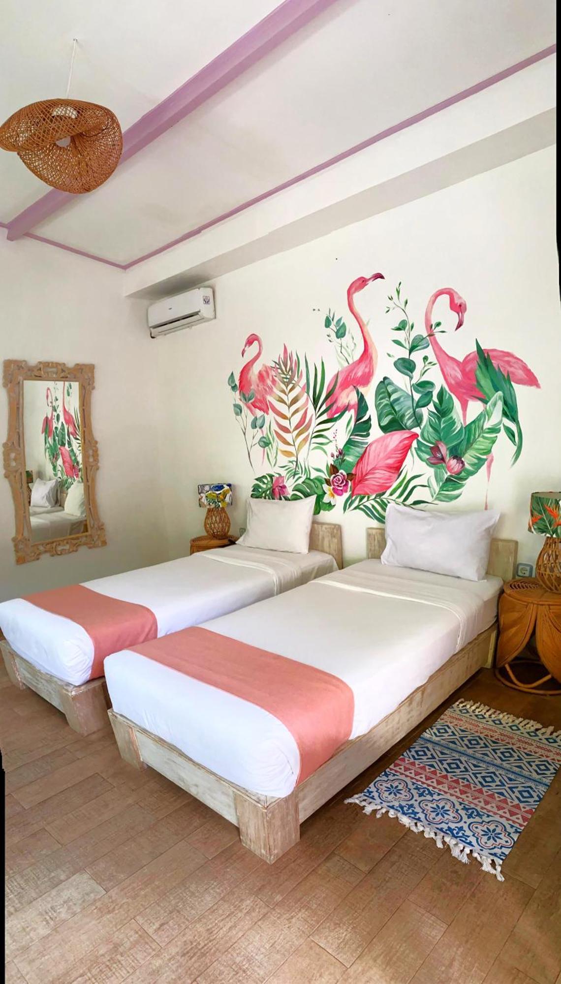 Hotel Flamingo Gili Trawangan Esterno foto