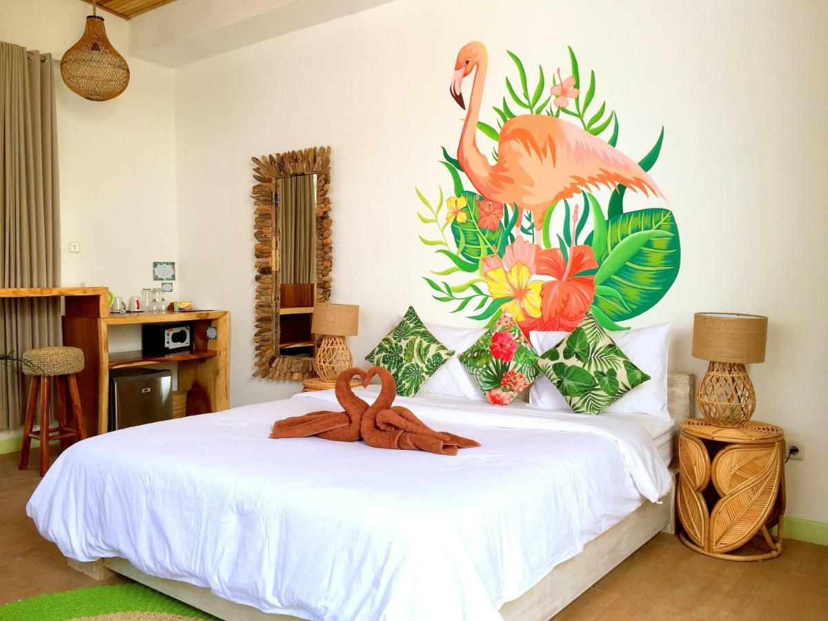 Hotel Flamingo Gili Trawangan Esterno foto